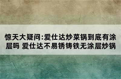 惊天大疑问:爱仕达炒菜锅到底有涂层吗 爱仕达不易锈铸铁无涂层炒锅